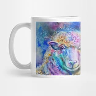 Whimsical Watercolor Sheep Mug